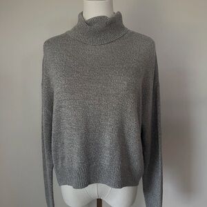 H&M Light Gray Cowl Neck Sweater